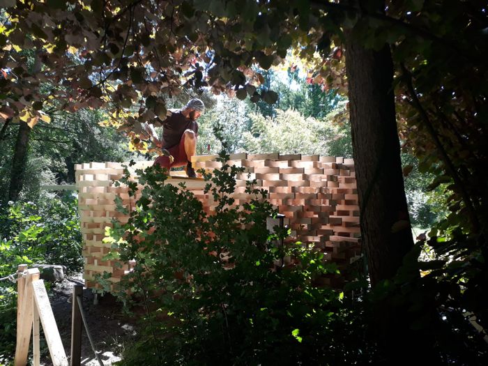 Pavillonbau im Botanischen Garten Linz