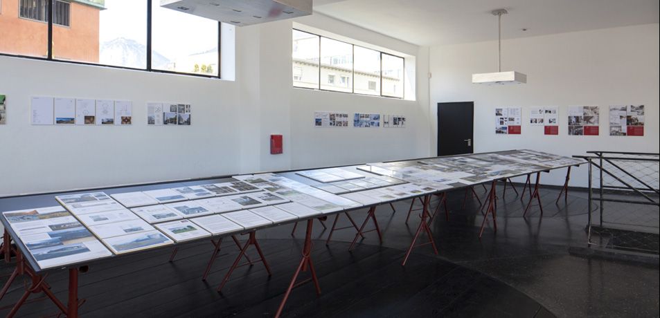 Blick in die Ausstellung "Neues Bauen 2014", Bildnachweis: © B&R