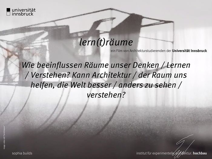 Teaser „lern(t)räume“, © iea.hochbau