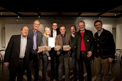 Zukunft Baukultur (Politsche Podiumsdiskussion im Rahmen der Kärntner Landtagswahl 2013 – Rolf Holub (Grüne), Johann Gallo (FPK), Raffaela Lackner (Leiterin Architektur Haus Kärnten), Gerhard Kopeing (Plattform Baukultur), Herwig Seiser (SPÖ), Volker Dienst (Sprecher Plattform Baukultur), Hans Reiner-­Mente (Team Stronach), Bernhard Bieche (Mod