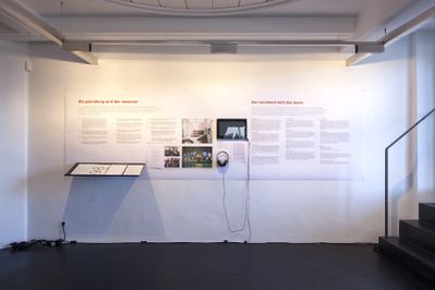 Blick in die Ausstellung "20 jahre architektur und tirol"
