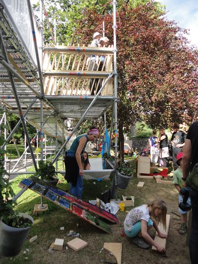 Die stattSTUBE war der zentrale Ort der Architekturtage 2012 in TIrol