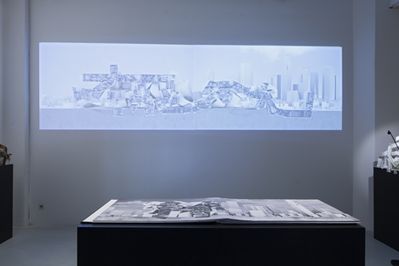 Blick in die Ausstellung "Potenziale 2" im aut