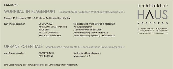 Wohnbau in Klagenfurt, Urbane Potentiale