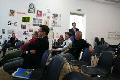 Veranstaltungsreihe „architektur pro+contra“: Wer plant …, Diskussion mit Stadtrat Dr. Martin Panosch; Foto: Jana Breuste