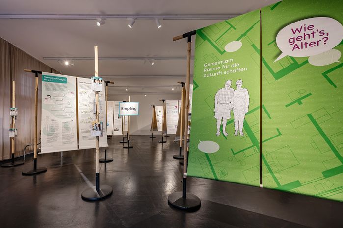 Blick in die Ausstellung im afo