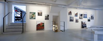 Blick in die Ausstellung "Italomodern" im aut