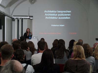 Vortrag Hubertus Adam, Kurator des Architekturpreises des Landes Steiermark 2010
