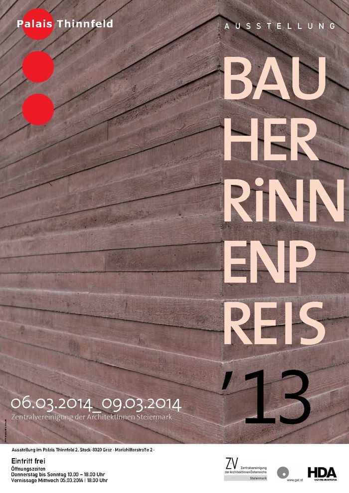 Ausstellung BauherrInnenpreis 2013