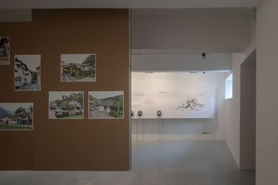 Blick in die Ausstellung "Walter Niedermayr: Koexistenzen" im aut