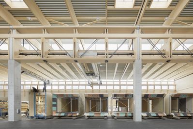 Montagehalle Zimmerei und Tischlerei Kaufmann, Reuthe