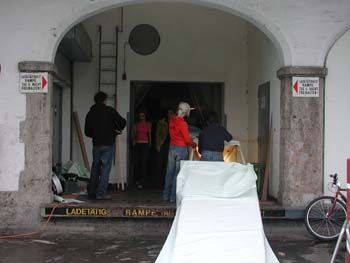 Marktplatz Architektur mit Barrampe