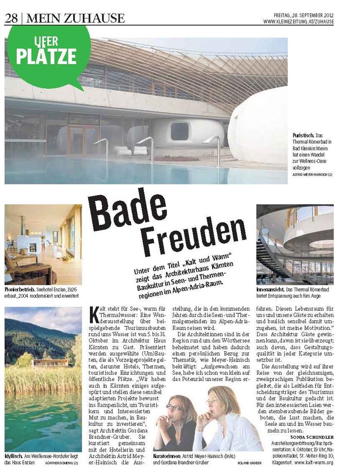 Kleine Zeitung_28.09.2012_ Bade Freuden