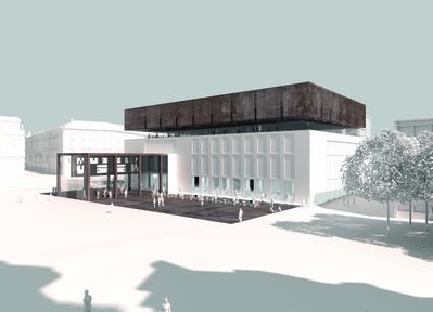 WIEN MUSEUM NEU: Winkler + Ruck mit Certov Architekten – Rendering Aussen (Winkler_Ruck_Certov)