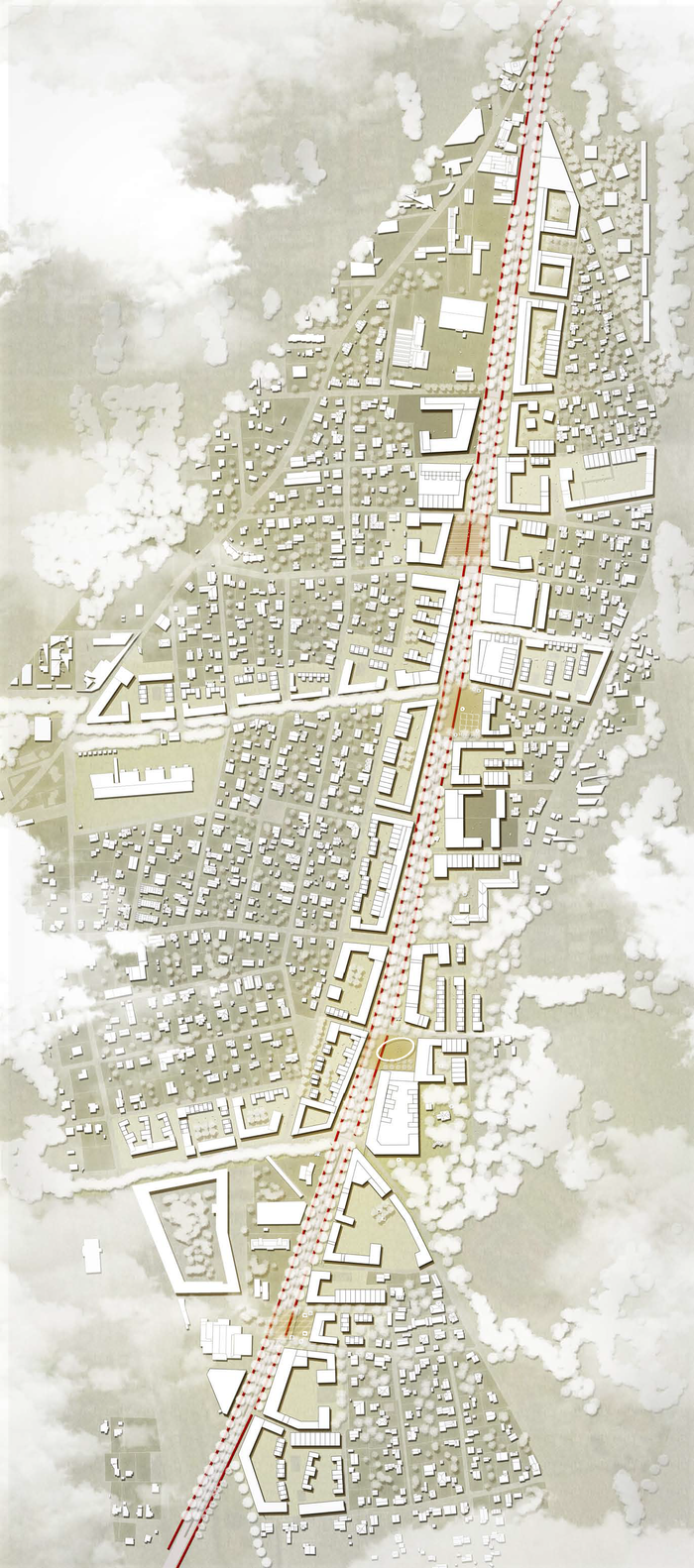 Gewinner Graz: Radostina Radulova-Stahmer, STUDIOD3R (DE) – Unfolding the Fan, 1. Preis, Europan14 Graz
