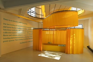 Blick in die Ausstellung "Architecture Speaks: The Language of MVRDV"