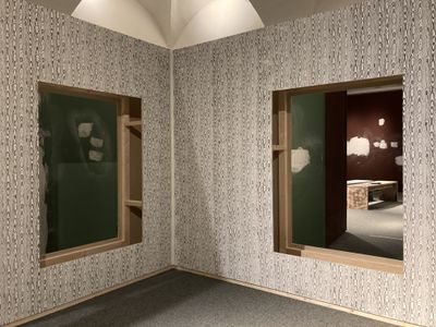 Ausstellungsaufbau Sehnsucht Ferne.