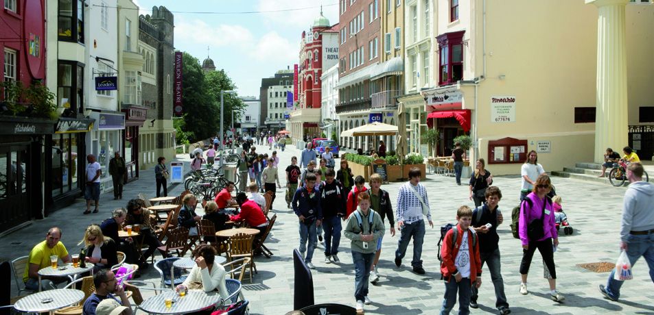 Brighton, New Road, nach der Transformation durch Gehl Architects