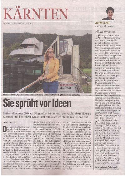 Kleine Zeitung_2015.09.29_Raffaela Lackner