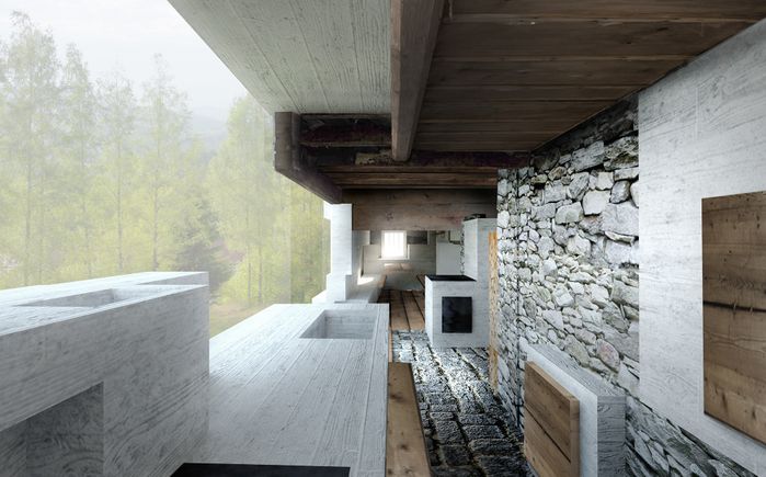 Haus am Schedlberg, Küche, Arch. Peter Haimerl