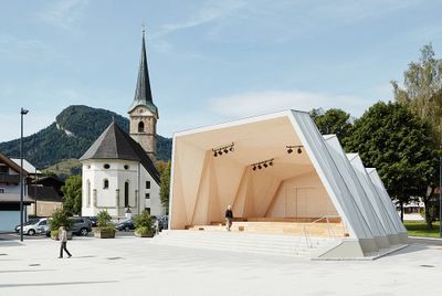 Musikpavillon Kirchdorf, Kirchdorf in Tirol, 2015 – 2017 (Architektur: ARGE Markus Fuchs, parc architekten (Michael Fuchs)