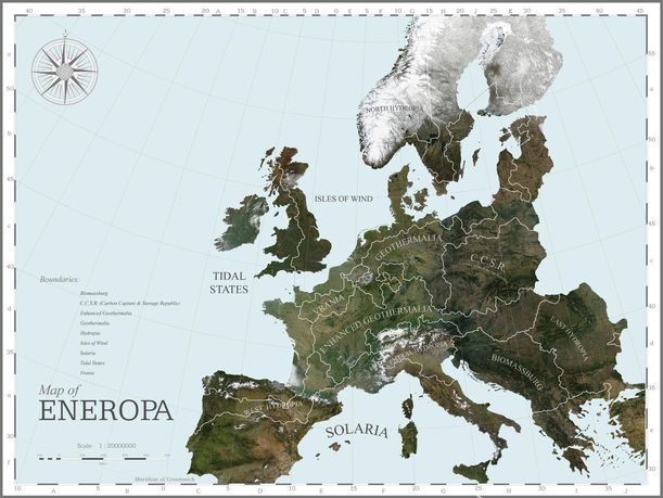 Roadmap 2050: A Practical Guide to a Prosperous, LowCarbon Europe and Eneropa Map, 2010 |  AMO (in collaboration with Imperial College London, KEMA, McKinsey & Company, Oxford Economics).