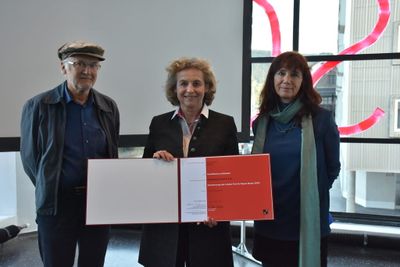 Anerkennung des Landes Tirol für Neues Bauen 2020: Schulzentrum Hall in Tirol (Architektur: fasch&fuchs.architekten, Bauherrschaft: Stadtgemeinde Hall in Tirol)