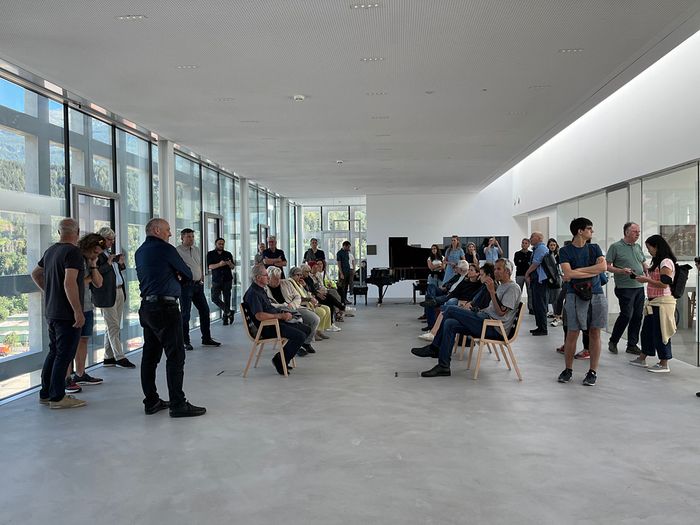 "Vor Ort"-Gespräch im transformierten Gutmann-Pelletsspeicher in Hall in Tirol