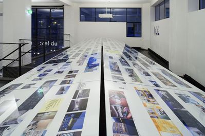 Blick in die Ausstellung "Neues Bauen in Tirol 2006"