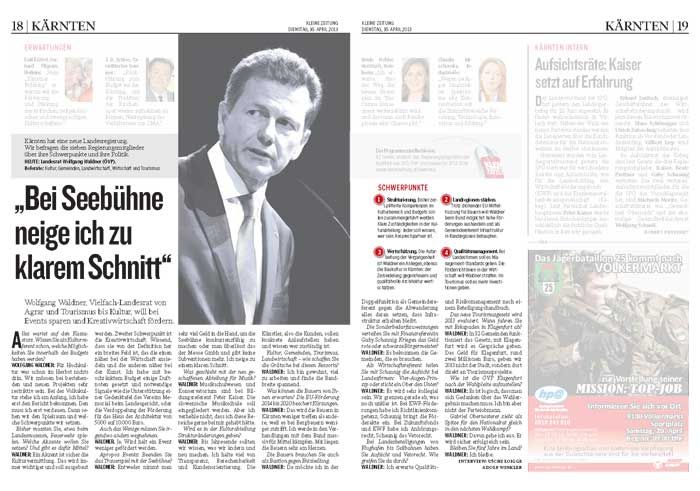 Kleine Zeitung_16.04.2013_Bei Seebühne