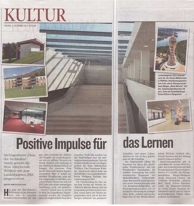 Kleine Zeitung_06.12.2013_Positive Impulse für das Lernen