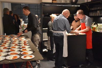 Abendessen mit Partnern und Sponsoren im aut am 24. Feber 2018