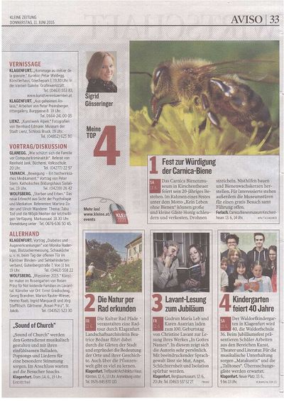 Kleine Zeitung_2015.06.11_Die Natur per Rad erkunden