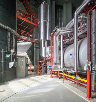 Hermann Leitgeb, Otto Mayr, Hubert Prachensky und Hans Rauth, Fernheizwerk Innsbruck, 1972–77