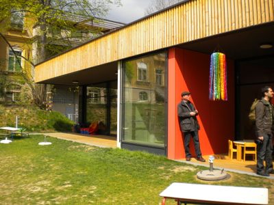 Häuser schaun 16.04.2011: Kinderkrippe Schönbrunngasse / Architektur Strobl