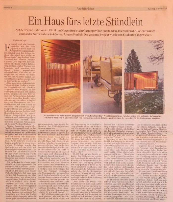 der Standard.at_2016.01.03_ Ein Gartenpavillon für Palliativpatienten