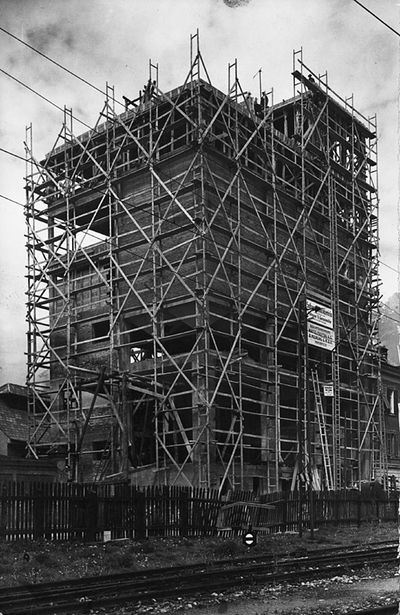 Baustelle Sudhaus, um 1927; Foto: Archiv Franz Peter Brasdauski
