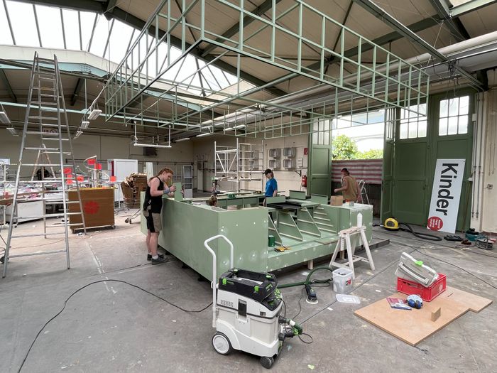 Bauphase Carla Mittersteig - Textilkassa