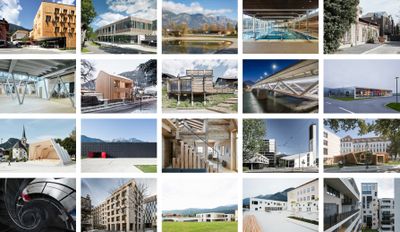 Die 20, zur „Auszeichnung des Landes Tirol für Neues Bauen 2018“ nominierten Projekte