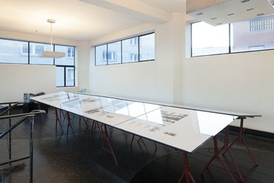 Blick in die Ausstellung "ZV Bauherrenpreis 2012" im aut