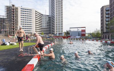 King's Cross Pond London by Marjetica Potrc