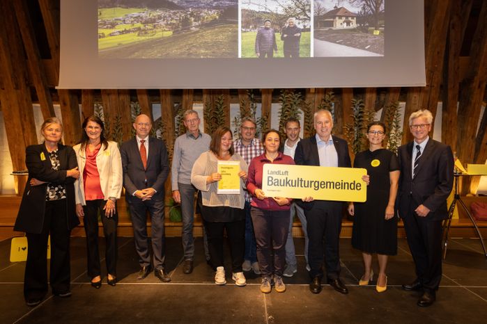Verleihung Baukulturgemeindepreis Preisträgerin: Gemeinde Göfis