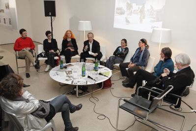 vlnr: Anton Lederer, Flora Neuwirth, Veronika Dreier, Richard Kriesche, Anita Hofer, Angelika Thon, Nicole Pruckermayr, Werner Fenz