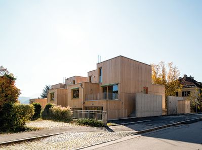 Wohnanlage Kaspar-Weyrer-Straße, Innsbruck, 2013 – 2015 (Architektur: ARGE Werner Burtscher / Snøhetta 
Studio Innsbruck)