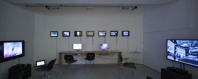 StudentInnenarbeiten der Architekturfakultät Innsbruck – Blick in die Ausstellung im  aut . Foto: © B+R