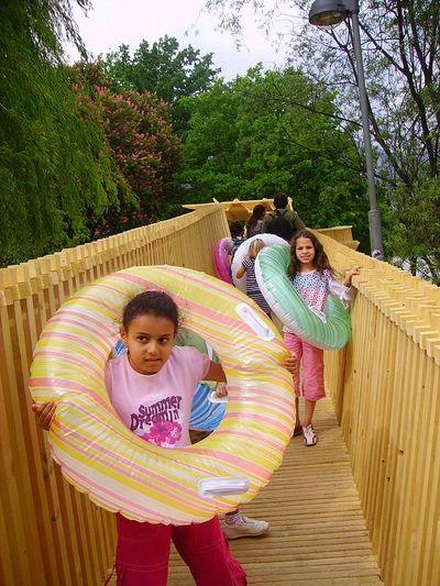 Die Plattform "... ich will an den Inn" ist der zentrale Ort der Architekturtage 2008